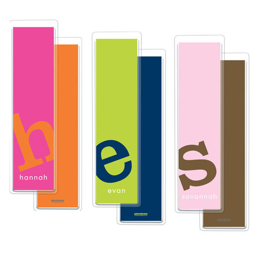 Letter Perfect Solid Bookmarks in Your Color Choice